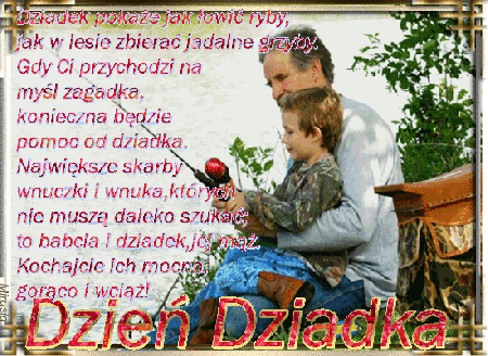 Dziadek pokaże jak łowić ryby